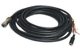 GPIO Cable with 12-pin Hirose LF Connector and DC Barrel Power Jack 