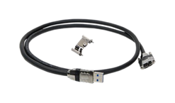 USB 3.1 Locking Cable (Cast Metal Connectors)