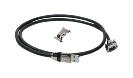 USB 3.1 Locking Cable (Cast Metal Connectors)